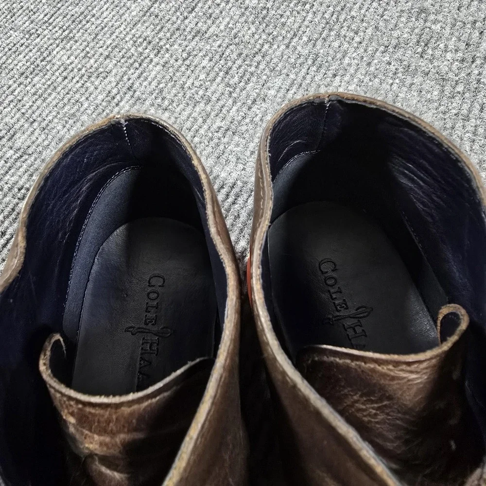 Cole Haan Lunargrand Shoes‎ Mens Size 10 Chukka Boots Wingtip Casual Leather